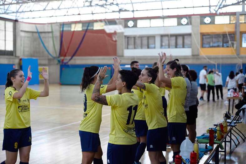 Imagen de un encuentro de esta temporada del Teldeportivo/TA.